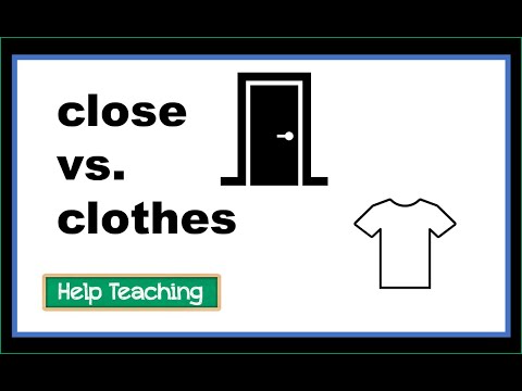 ⁣Close vs. Clothes | Which is Which?