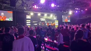 Crowd Boo/Cheer at Match Darts - Belgium vs Netherlands Darts World Cup 2023