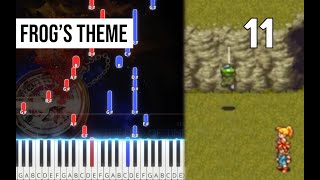 TPR - Frog’s Theme (from The End Of Time)  - 11 - Chrono Trigger Piano Tutorial | Note Chart
