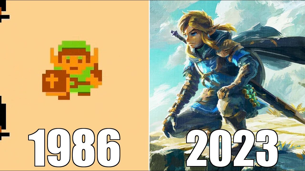 Evolution of Legend of Zelda - 1986-2022 