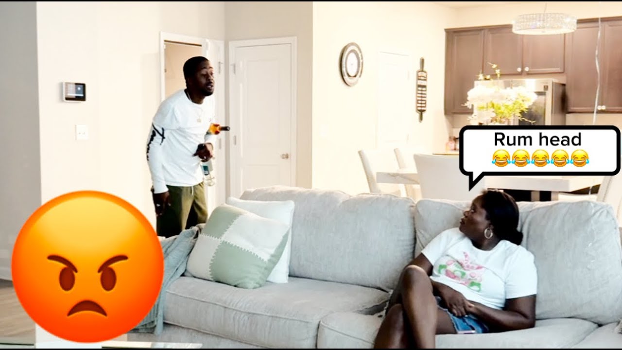 GAVE AWAY MY JAMAICAN HUSBAND RUM TO GET HIS REACTION