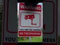 Solar No Trespassing Sign