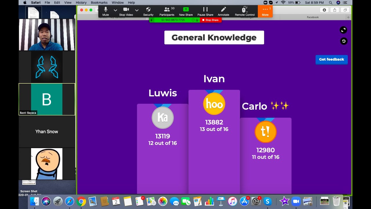 night book review kahoot