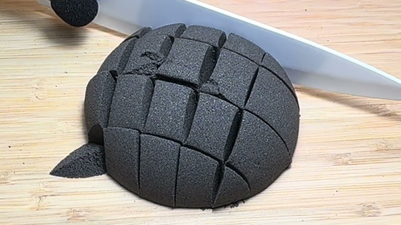 Black Kinetic Sand ASMR Compilation