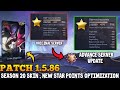 SEASON 20 SKIN + NEW RANKED OPTIMIZATION UPDATE?! MAS MADALI NA MAG PA RANK!? Patch 1.5.86 - MLBB