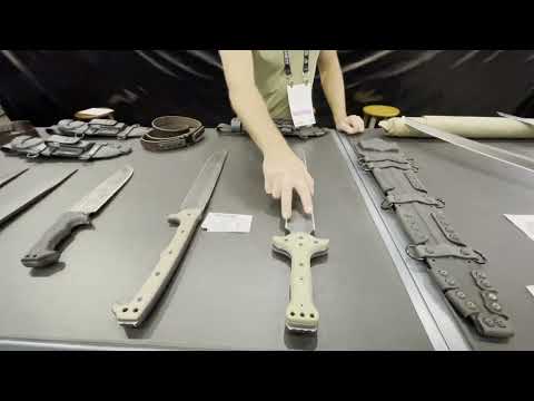 The Blade Show booth of the Miller Bros. Hard use knives for hard use lives