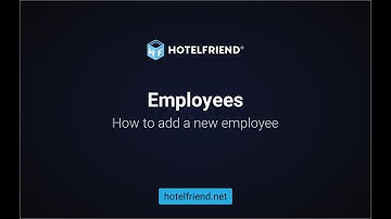 Employees. How to add a new Employee