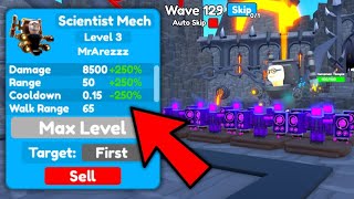 😱OMG! 🔥 NEW SCIENTIST MECH GLITCH IN ENDLESS MODE 🥵 (Roblox) | Toilet Tower Defense