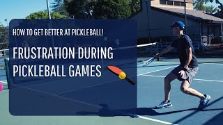 Frustration During Pickleball Games