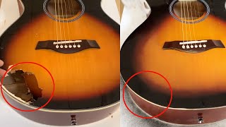 Repairing a badly damaged guitar