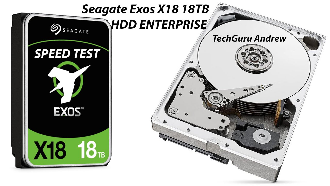 Seagate Exos X18 18TB HDD ENTERPRISE SPEED TEST 
