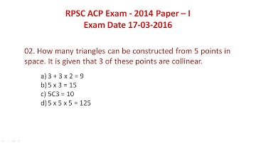 ACP Analyst Cum Programmer Vacancy RPSC ACP 2024 Vacancy Preparation Q2 RPSC ACP Exam 2014