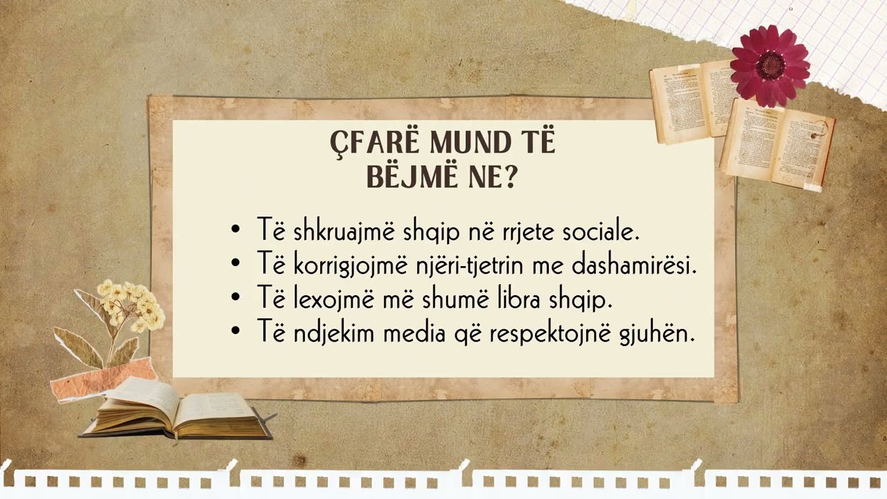 Gjuha shqipe në mediat shqiptare.