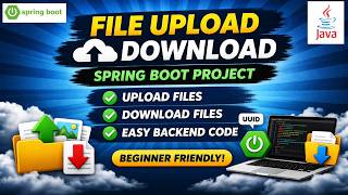 Spring Boot File Upload & Download Project | MultipartFile Tutorial (Save Files to Folder)