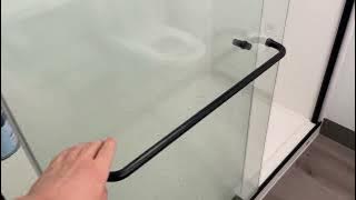 DELAVIN Frameless Shower Door, Double Sliding Shower Door Review, VERY SMOOTH Shower Doors