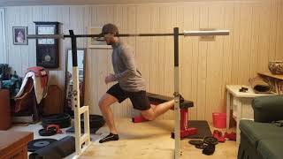 Bodyweight RFESS with slow negative