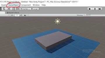 สอน  การสร้างภาพ 3มิติ ด้วยโปรแกรม Unity