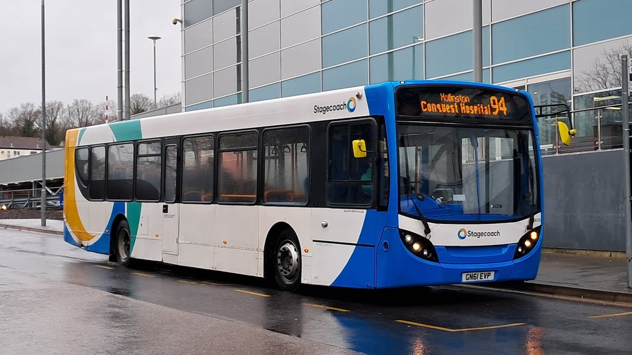 *GEAR HOLDS* Onboard Stagecoach Hastings Scania K230UB Enviro300 |28609|GN61 EVP|