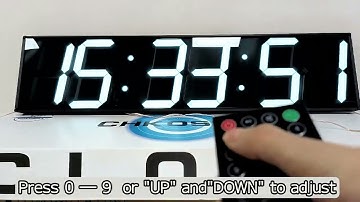 CHKOSDA Digital Wall Clock (Time Setting)