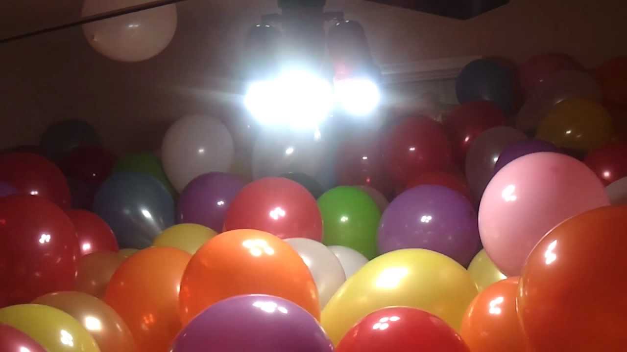 Room of 1300 balloons for Mitch's Birthday!