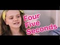 Four Five Seconds - Rihanna, Kanye West, Paul McCartney - Live Cover by 12 Year Old Sapphire