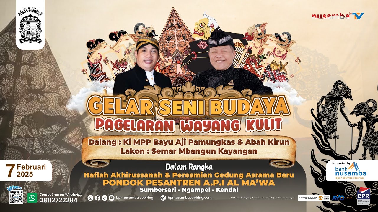 LIVE - PAGELARAN WAYANG KULIT Ki MPP BAYU AJI & ABAH KIRUN | PONPES A.P.I AL MA'WA SUMBERSARI