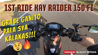 Unang 1st Ride kay RAIDER 150 FI 2024 (Grabe Lakas!)