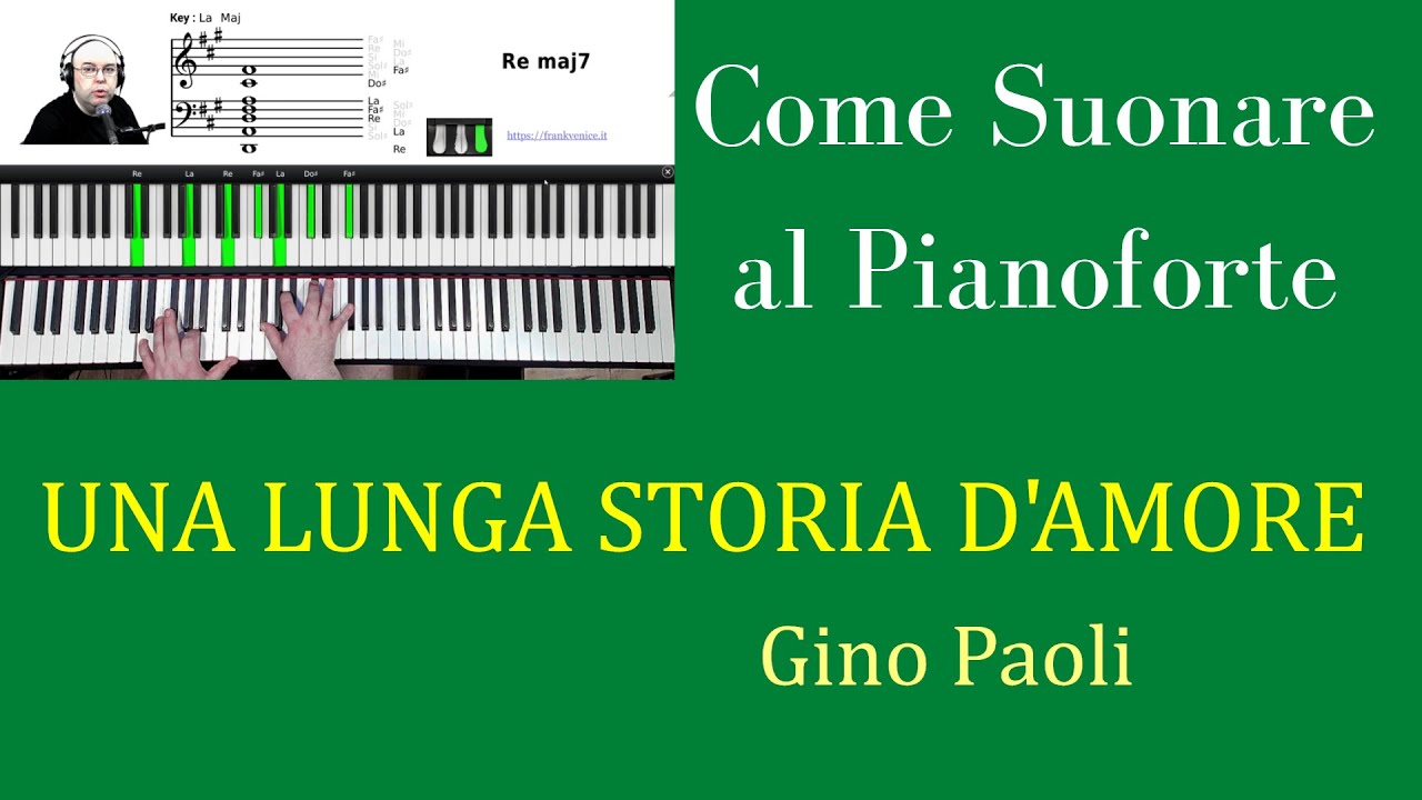 Come suonare al Pianoforte UNA LUNGA STORIA D'AMORE di Gino Paoli