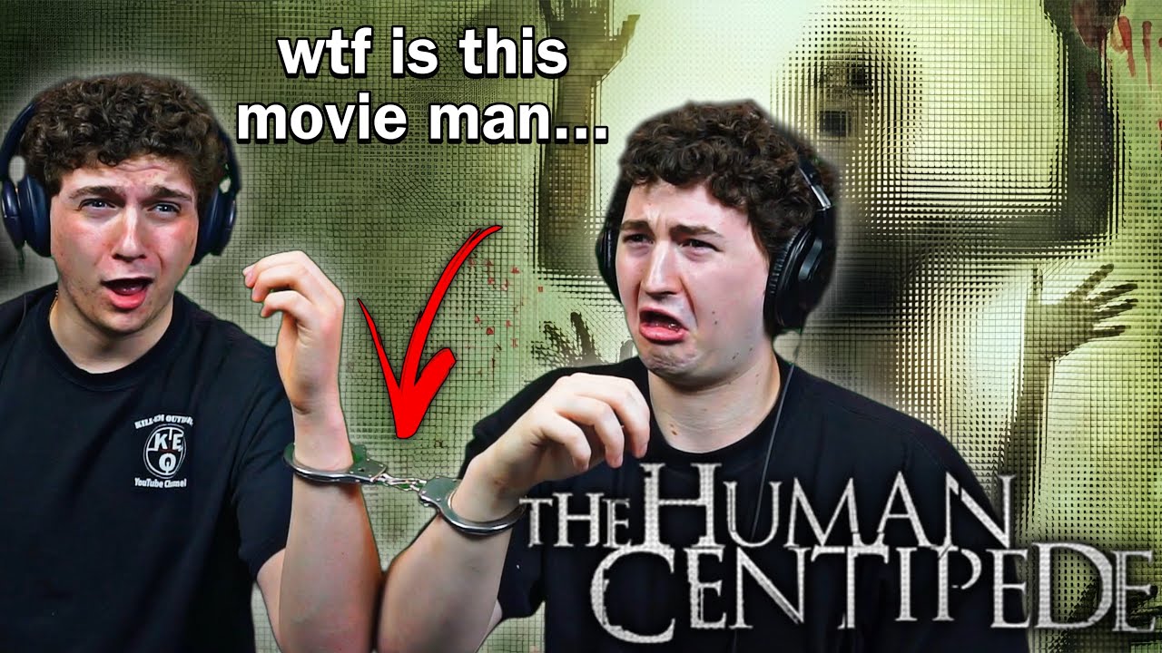 Watching THE HUMAN CENTIPEDE while HANDCUFFED!