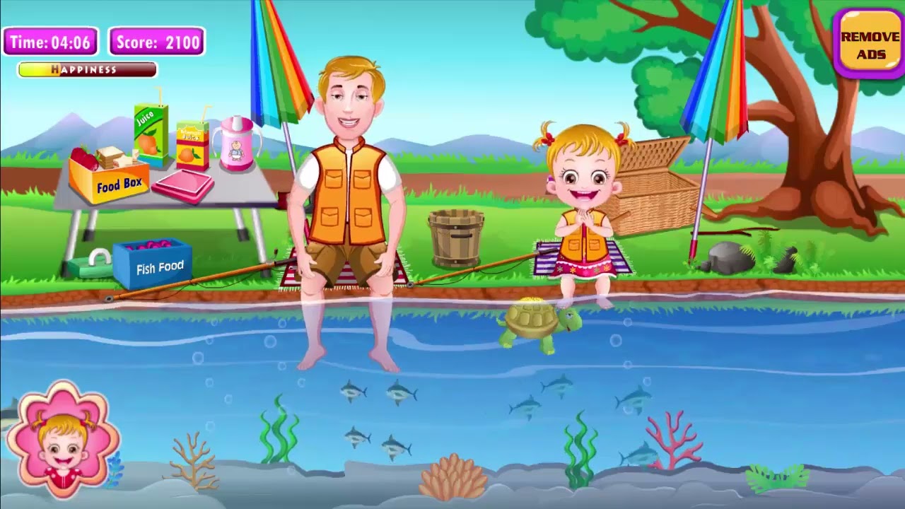 Baby Hazel Fishing Time