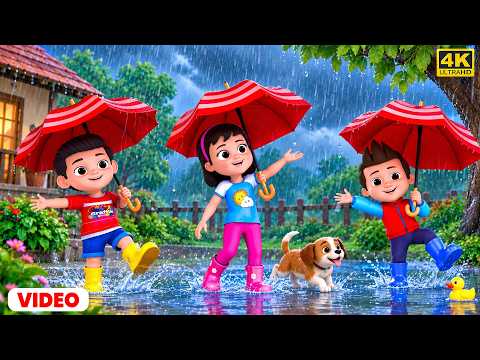 बारिश आयी छम छम छम - Barish Aayi Cham Cham Cham☔ | 24 Minutes Hindi Rhyme for Kids | Sumu Rhymes