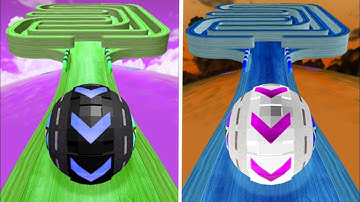 Rolling Ball Sky Escape vs Reverse Speed Run Walkthrough ,iOS Android Ball Colour Run ( part : 537 )