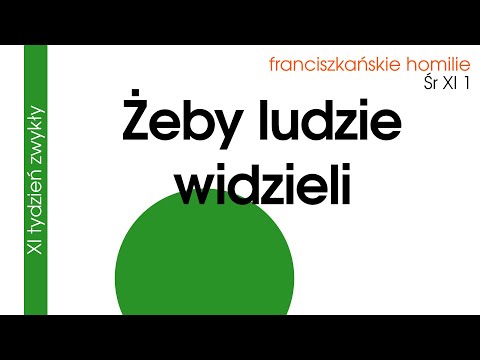 Żeby ludzie widzieli: Śr XI 1