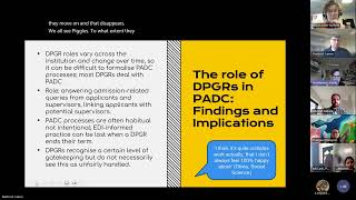 Permission to apply? Sharing key findings of Pre-Application Doctoral Communication (PADC) projects