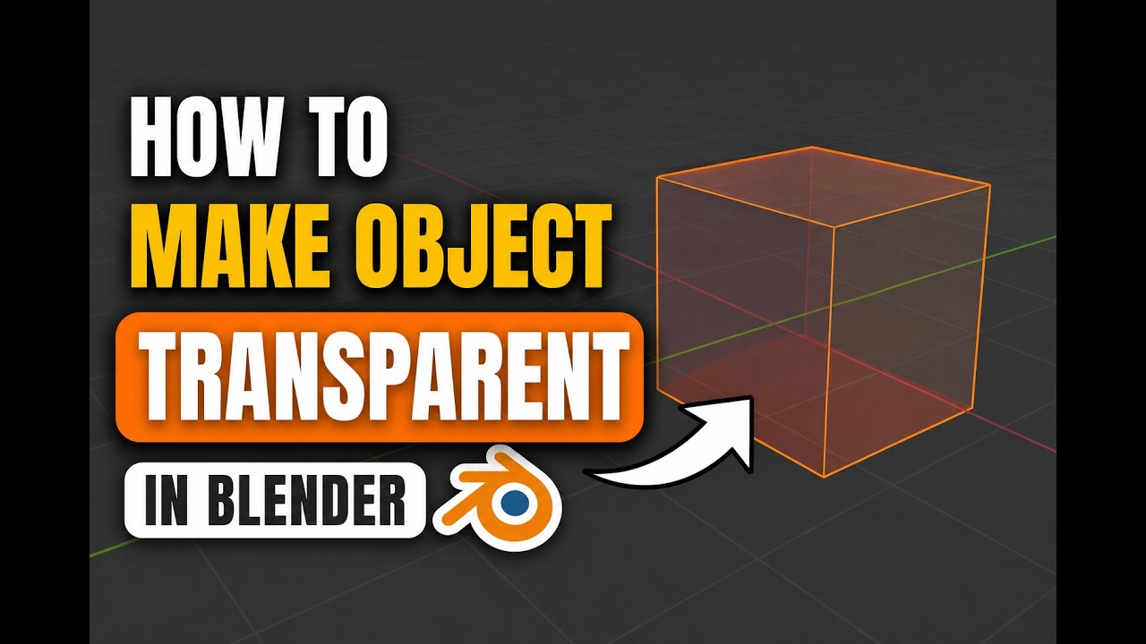 How to make an Object TRANSPARENT in Blender!!! - YouTube