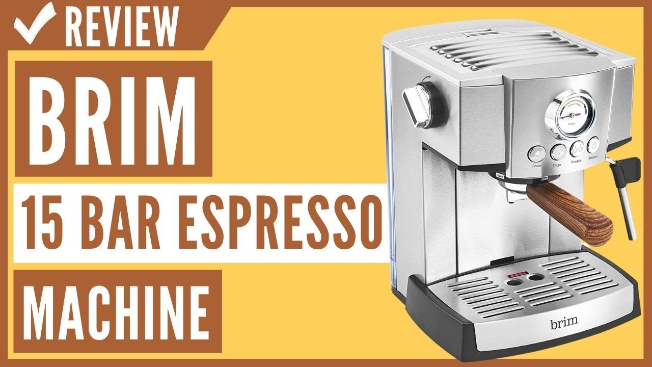 Brim 19 Bar Espresso Machine, Fast Heating Cappuccino, Americano, Latte and  Espresso Maker, Milk Steamer and Frother, Removable Parts for Easy