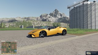 Farming Simulator 2019 Lamborghini Huracan v2.0 Car - Araba Mod FS19