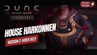 Dune Conquest. Harkonnen Campaign. Mission 3 - Only Mercs and No Spice