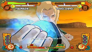 TSUNADE VS VOVÓ CHIYO | Naruto: Ultimate Ninja 5 | PS2 | DUBLADO