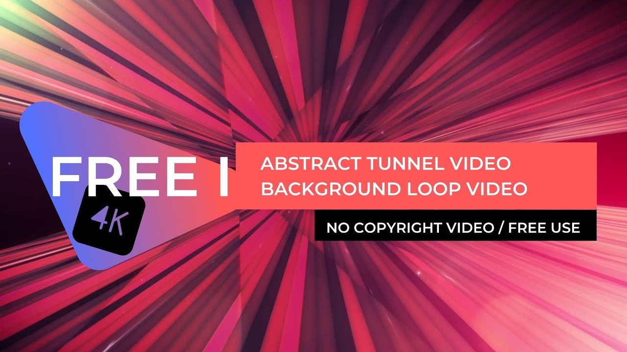 [FREE] Abstarct Tunnel Video | 4K Loop Video (No Copyright) 