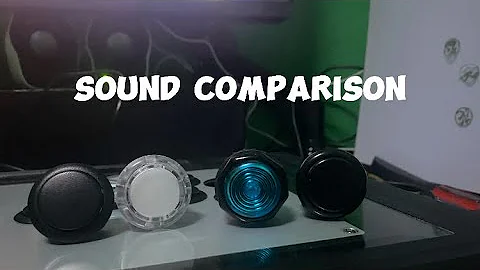 sound comparison (sanwa) (hori hayabusa) (qanba gravity ks) (gamer finger)button