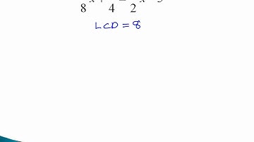 Solving Equations with Fractions - Clear Fractions