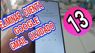 Eliminar cuenta google samsung a03 android 13