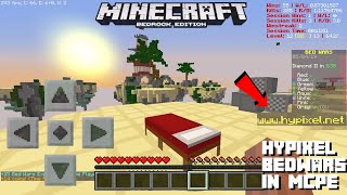Hypixel Bedwars on Phone (iOS/ Android) Minecraft Pocket Edition screenshot 4