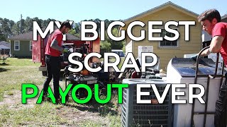 My BIGGEST scrap metal payday EVER doing Junk Removal
