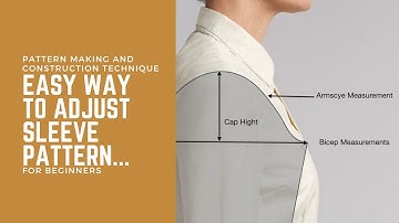 Eenvoudige aanpassing van de mouw [Bicep | Kap hoogte | Armsgat] #patroonmaken