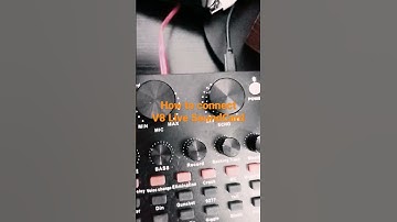 How To Connect V8 Live Sound Card in 5 Minutes / Short Tutorial 2022