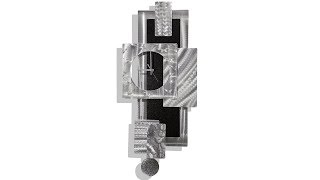 Titan Clock -  Contemporary Metal Panel Wall Art Clock by Jon Allen