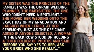 MY SISTER WAS THE PRINCESS OF THE FAMILY; I WAS THE UNPAID WEDDING PLANNER, THE BABYSITTER, THE ONE