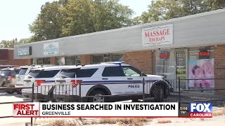 Police: Greenville business searched in human trafficking investigation